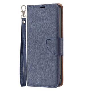 LAMBSKIN Peňaženkové puzdro pre Xiaomi Redmi Note 13 - modré