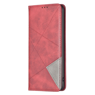 TEXTURE Peňaženkové puzdro pre Xiaomi Redmi Note 13 - červené