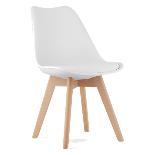 Plastové a drevené stoličky