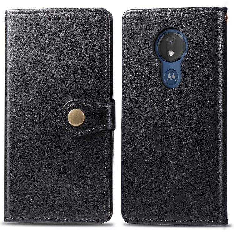 Knižkové púzdro pre Lenovo Motorola G7 Play - SOLID čierne