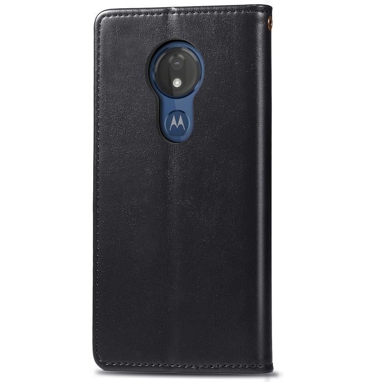 Knižkové púzdro pre Lenovo Motorola G7 Play - SOLID čierne