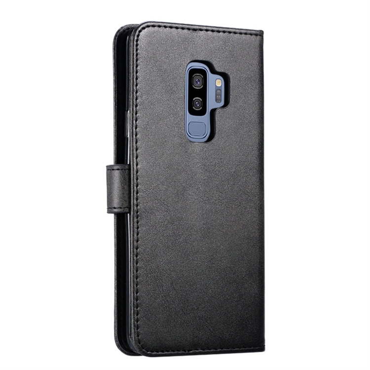 9D SKLO + PUZDRO 2v1 pre Samsung Galaxy S9 Plus - Knižkové Solid čierne