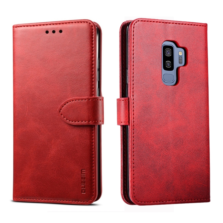 9D SKLO + PUZDRO 2v1 pre Samsung Galaxy S9 Plus - Knižkové Solid červené