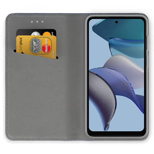 Knižkové puzdro pre Motorola Moto G53 5G - SMART MAGNETIC bordové