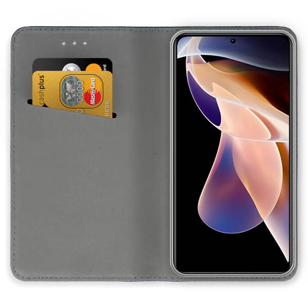 SKLO + PUZDRO 2v1 pre Xiaomi Redmi Note 12S - Knižkové SMART MAGNETIC bordové