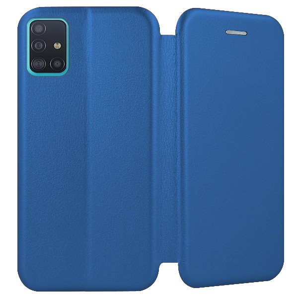 9D SKLO + PUZDRO 2v1 pre SAMSUNG GALAXY A51 - Knižkové Smart Diva modré