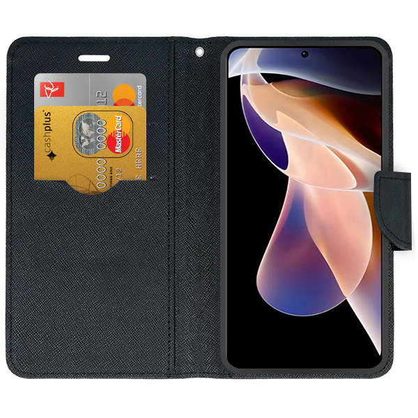 Puzdro pre Xiaomi Redmi Note 12 Pro 5G / Poco X5 Pro 5G - Knižkové FANCY čierne
