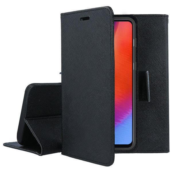 Knižkové puzdro Smart FANCY na Xiaomi Redmi 6 - čierne