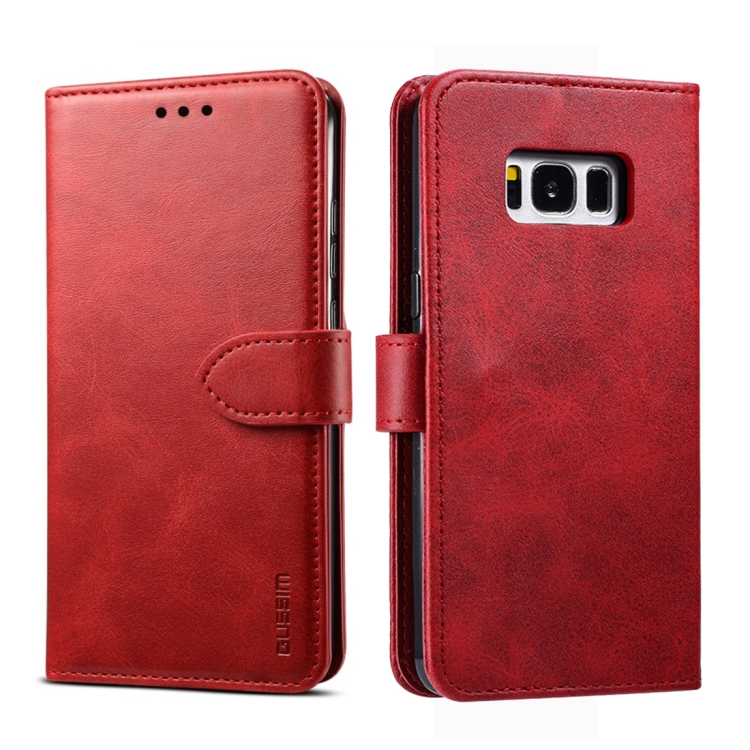 9D SKLO + PUZDRO 2v1 pre Samsung Galaxy S8 Plus - Knižkové Solid červené