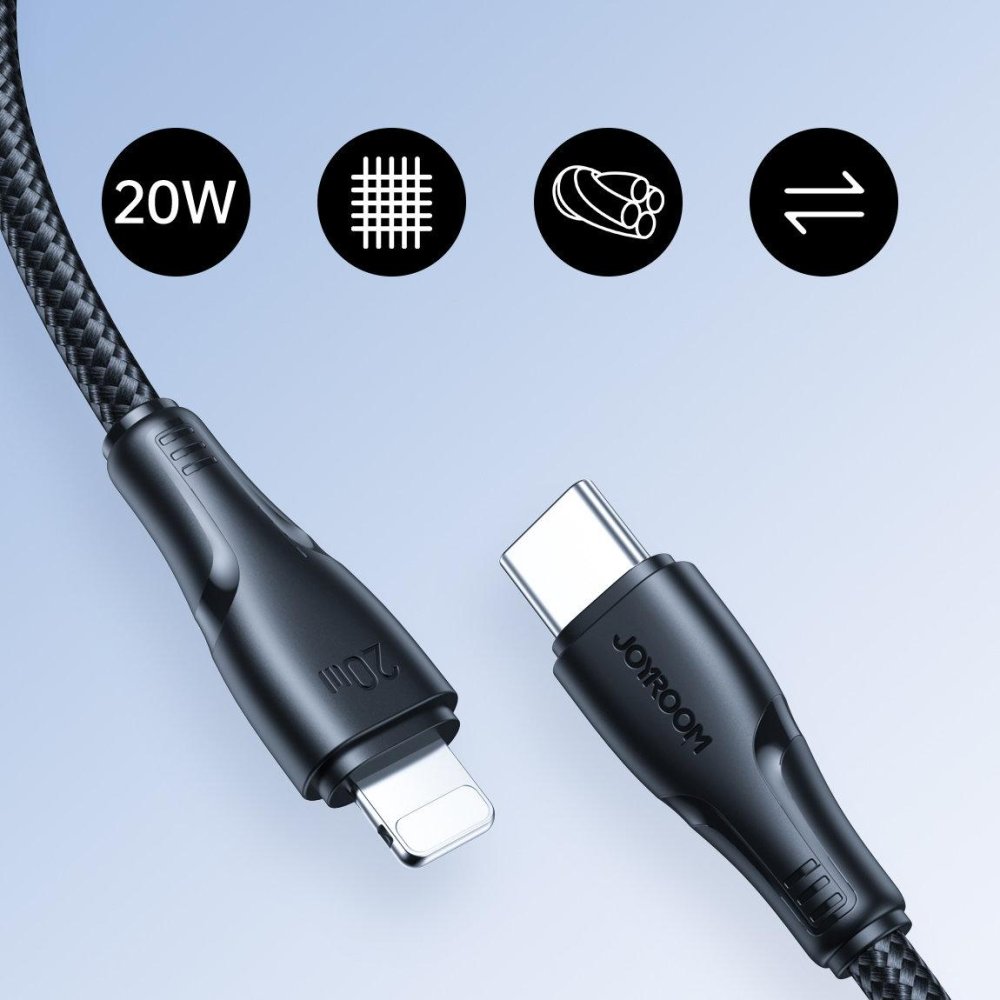 Kábel Joyroom Surpass Series USB-C/Lightning 20W 0,25m čierny