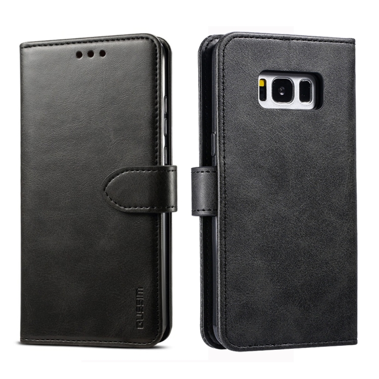 9D SKLO + PUZDRO 2v1 pre Samsung Galaxy S8 - Knižkové solid čierne