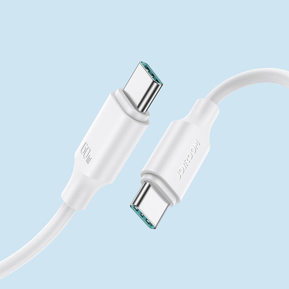 JOYROOM KÁBEL USB-C - USB-C 480MB/S 60W 1M BIELY (S-CC060A9)