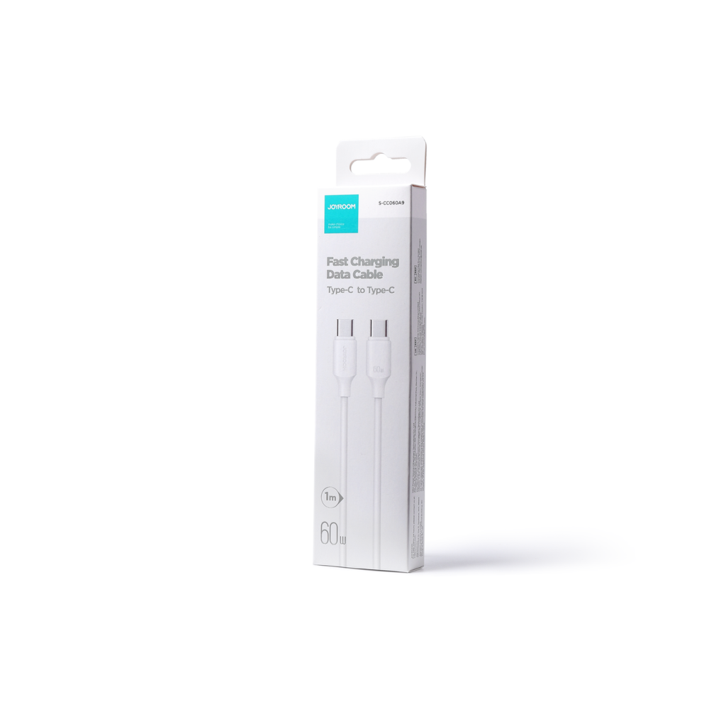 JOYROOM KÁBEL USB-C - USB-C 480MB/S 60W 1M BIELY (S-CC060A9)