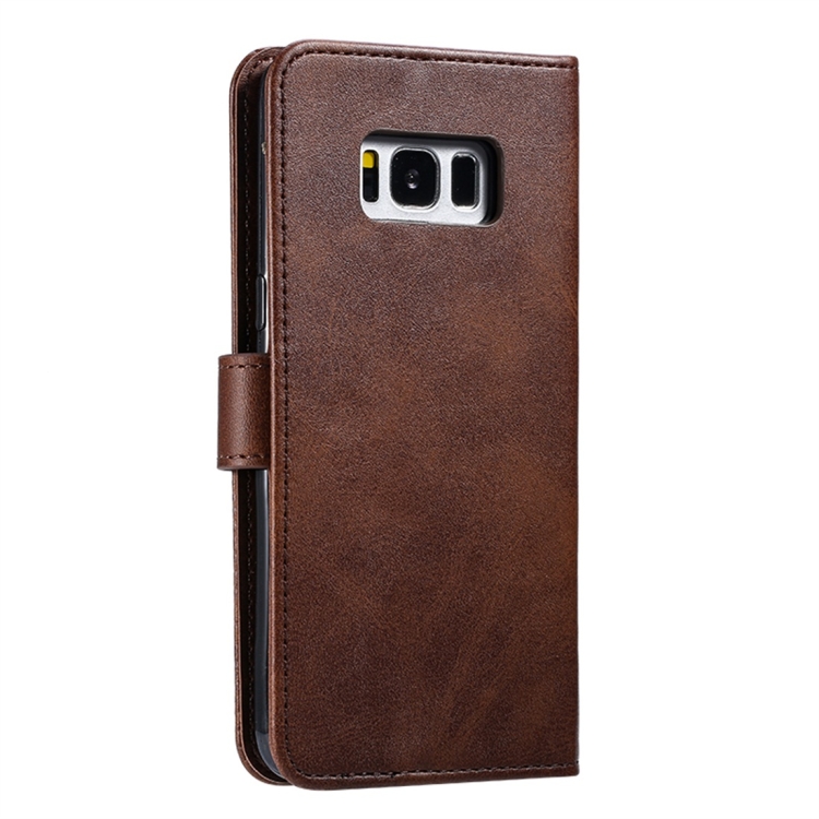 Knižkové puzdro pre Samsung Galaxy S8 - Solid hnedé