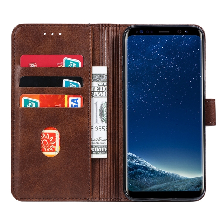 Knižkové puzdro pre Samsung Galaxy S8 - Solid hnedé