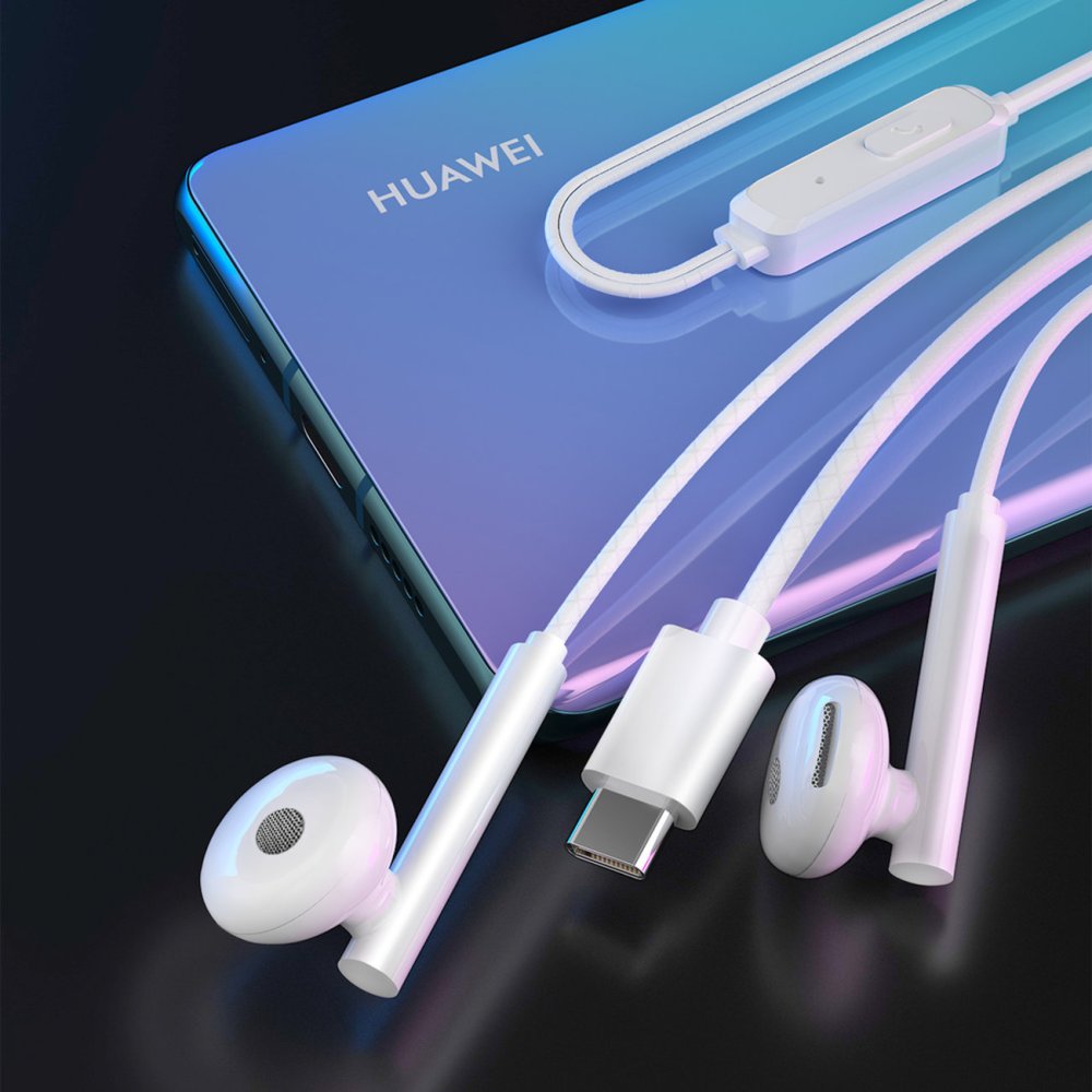 Dudao káblové slúchadlá USB typu C 1,2 m biele (X3B-W)