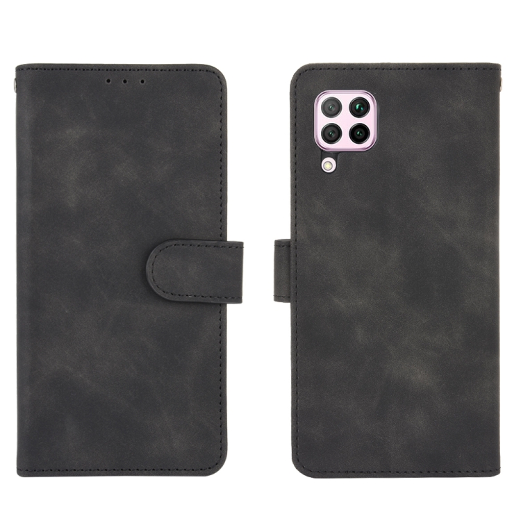 9D SKLO + PÚZDRO 2v1 pre HUAWEI P40 Lite - Knižkové SOLID čierne