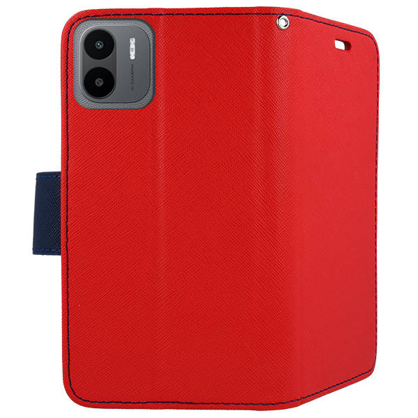 SKLO + PUZDRO 2v1 pre Xiaomi Redmi A1 / Redmi A2 - Knižkové FANCY červené