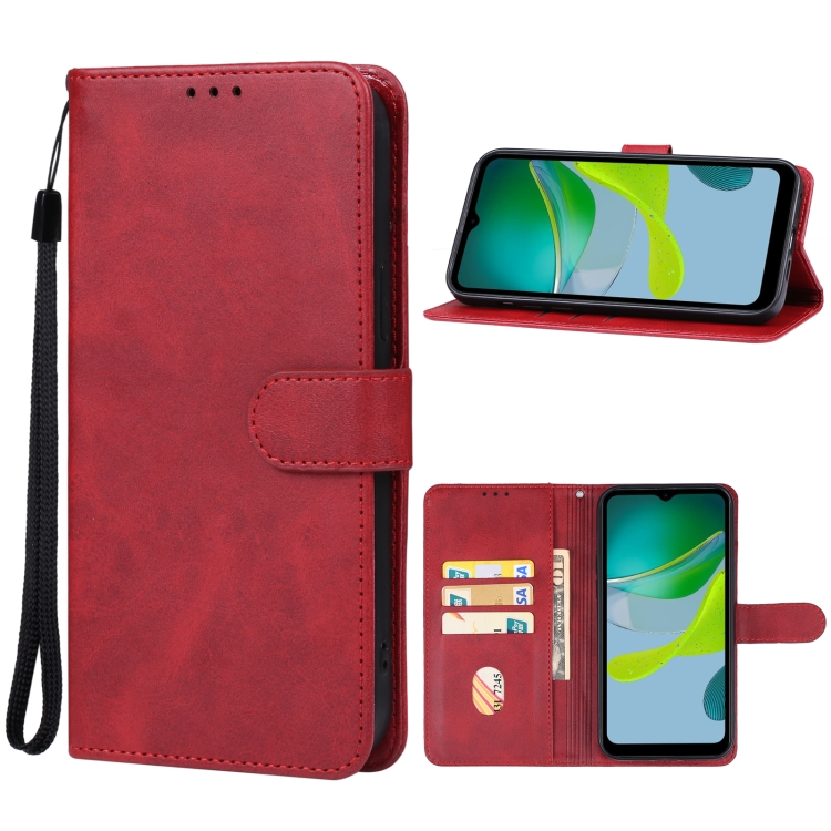 Knižkové puzdro pre Motorola Moto E13 - SOLID červené