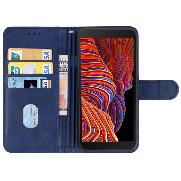 9D SKLO + PÚZDRO 2v1 pre Samsung Galaxy Xcover 5 - Knižkové SOLID modré