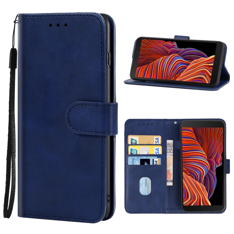 9D SKLO + PÚZDRO 2v1 pre Samsung Galaxy Xcover 5 - Knižkové SOLID modré
