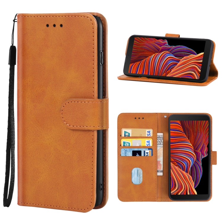 Knižkové puzdro na Samsung Galaxy Xcover 5 - SOLID hnedé