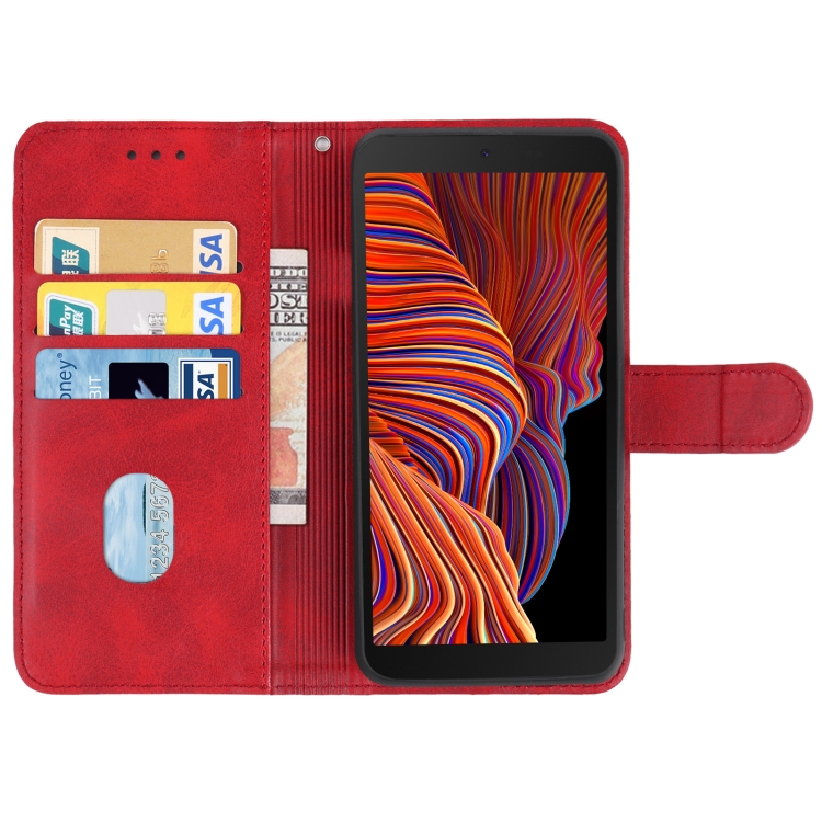 Knižkové puzdro na Samsung Galaxy Xcover 5 - SOLID červené