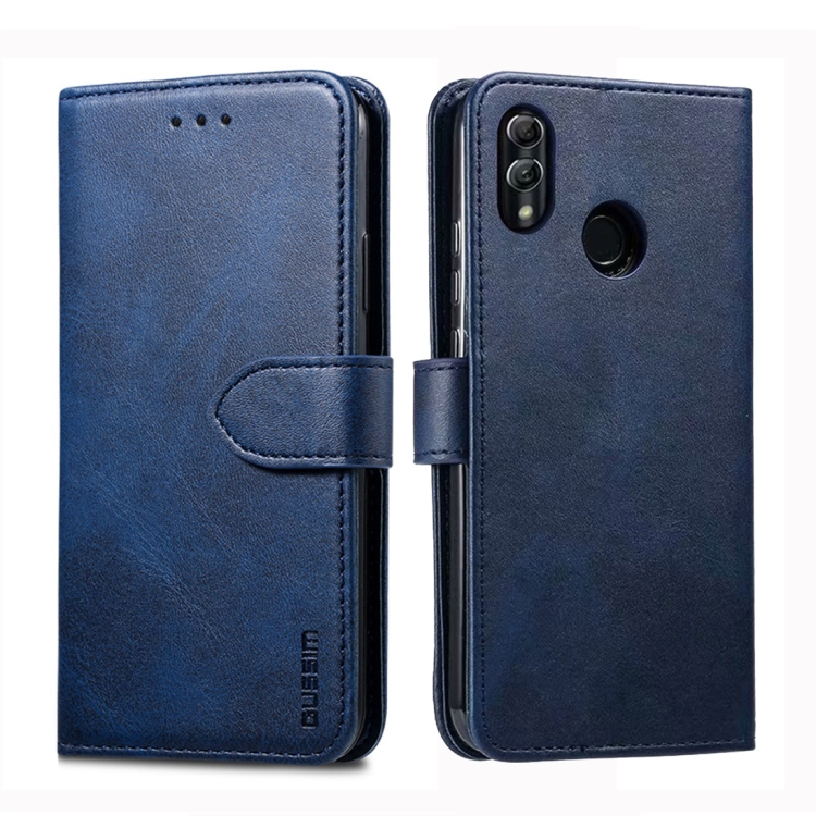 9D SKLO + PUZDRO pre HUAWEI P Smart 2019 - Knižkové SOLID modré