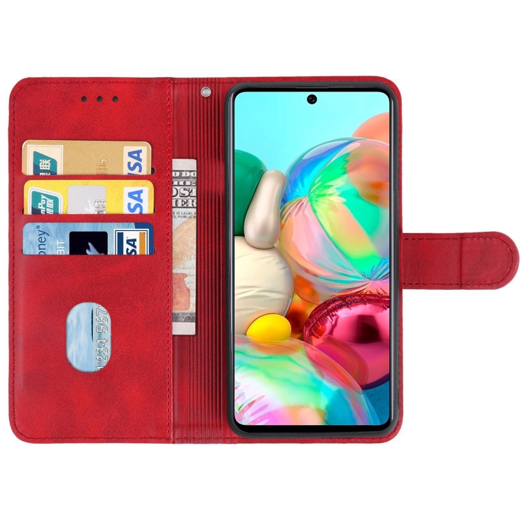 Knižkové puzdro pre Samsung Galaxy A71 - SOLID červené