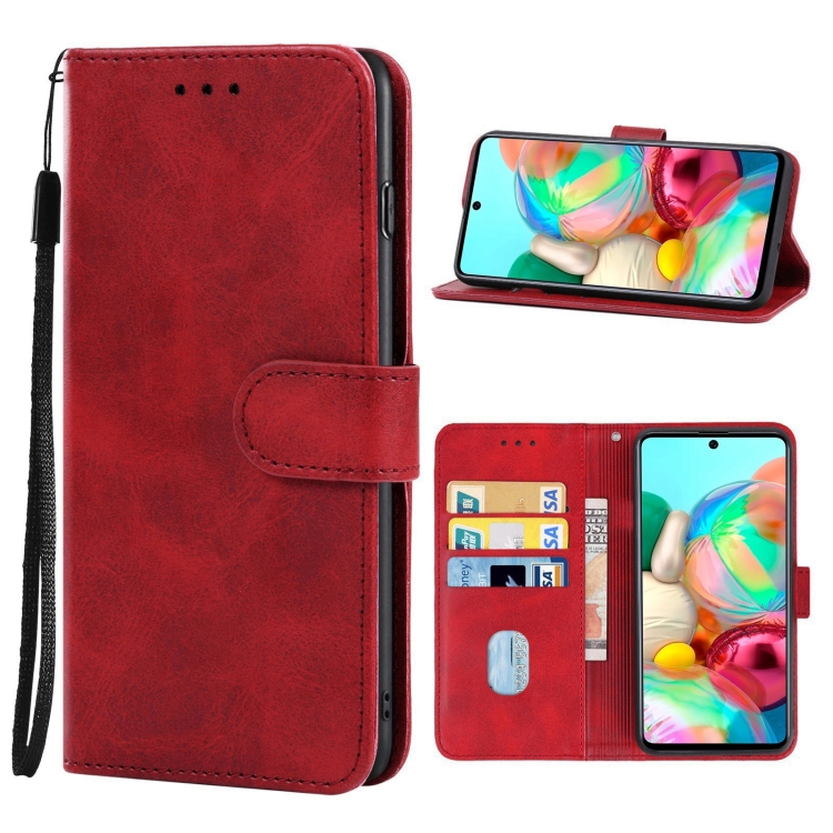 Knižkové puzdro pre Samsung Galaxy A71 - SOLID červené