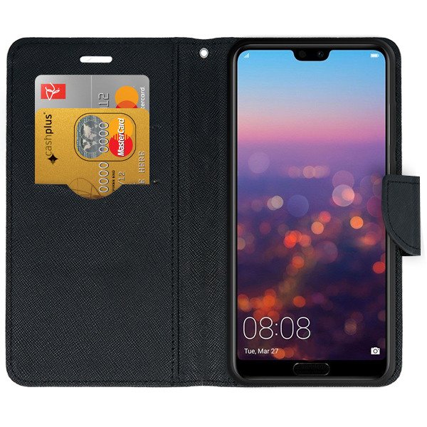 Knižkové puzdro Smart Fancy na Huawei P20 PRO - čierne