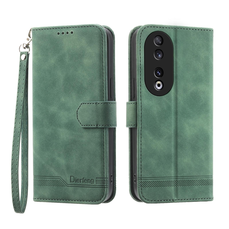 Knižkové puzdro pre Honor 90 5G - Dierfeng zelené