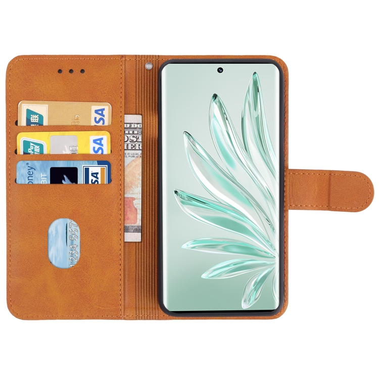 Knižkové puzdro pre Honor 70 - SOLID hnedé