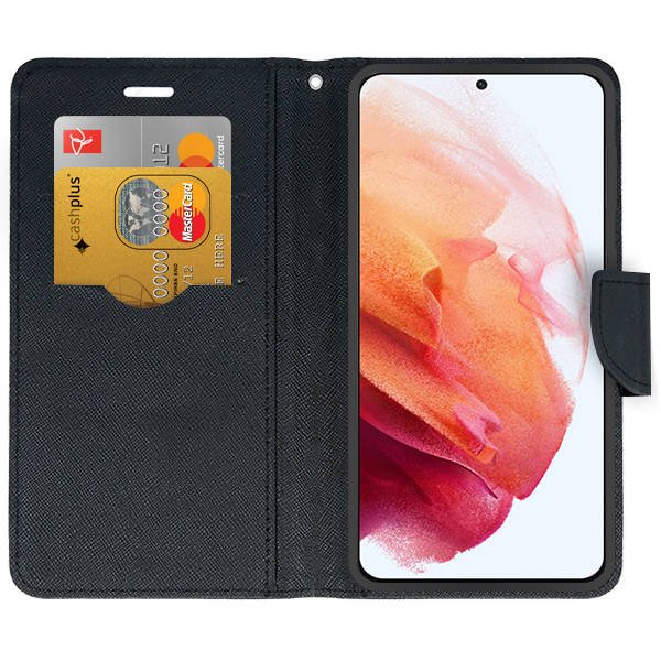 SKLO + PUZDRO 2v1 pre Xiaomi Redmi Note 12S - Knižkové SMART FANCY čierne