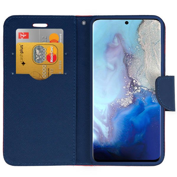 Knižkové puzdro Smart FANCY na Samsung Galaxy S20 - ružovo modré