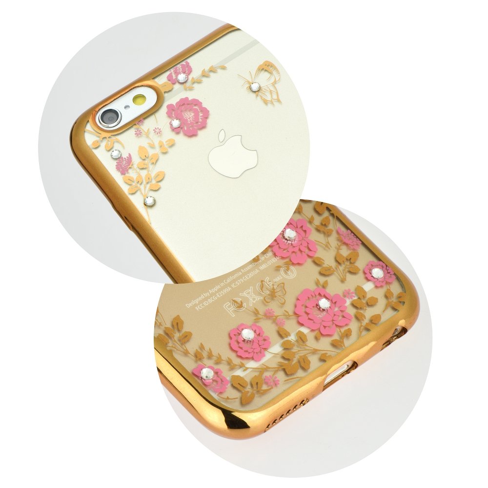 Silikonový obal Diamond pre Apple iPhone 7, 8, SE2 zlatý