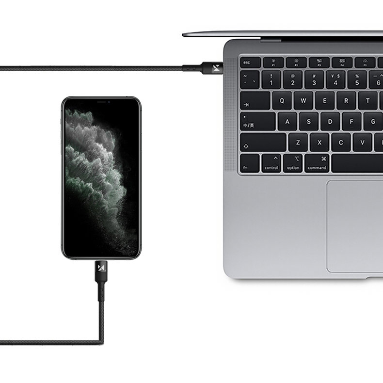 Wozinsky kábel USB typu C - Lightning Power Delivery 18W 1m čierny (WUC-PD-CL1B)