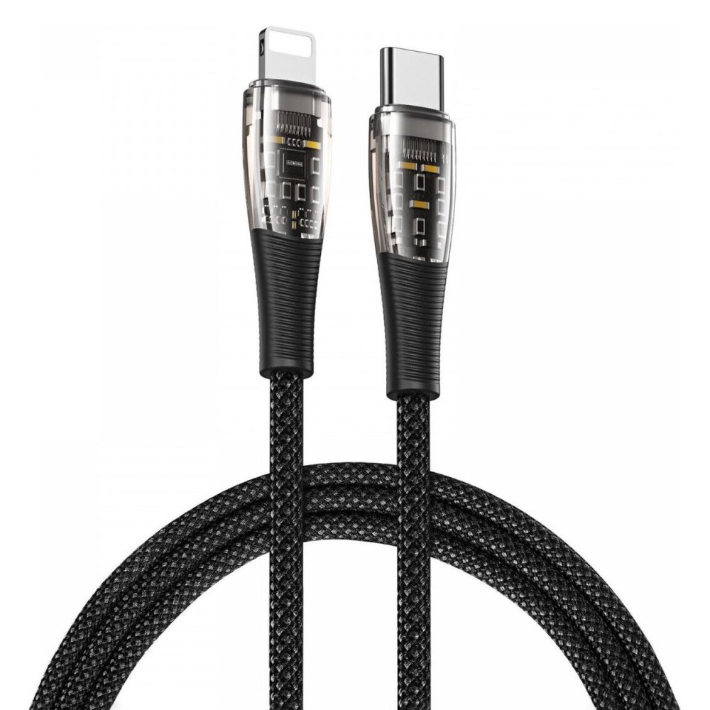 Duzzona A5 20W kábel pre USB C na Lightning - priesvitný