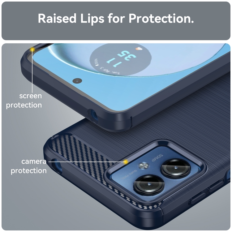 9D SKLO + PUZDRO 2v1 pre Motorola Moto G14 - CARBON modré