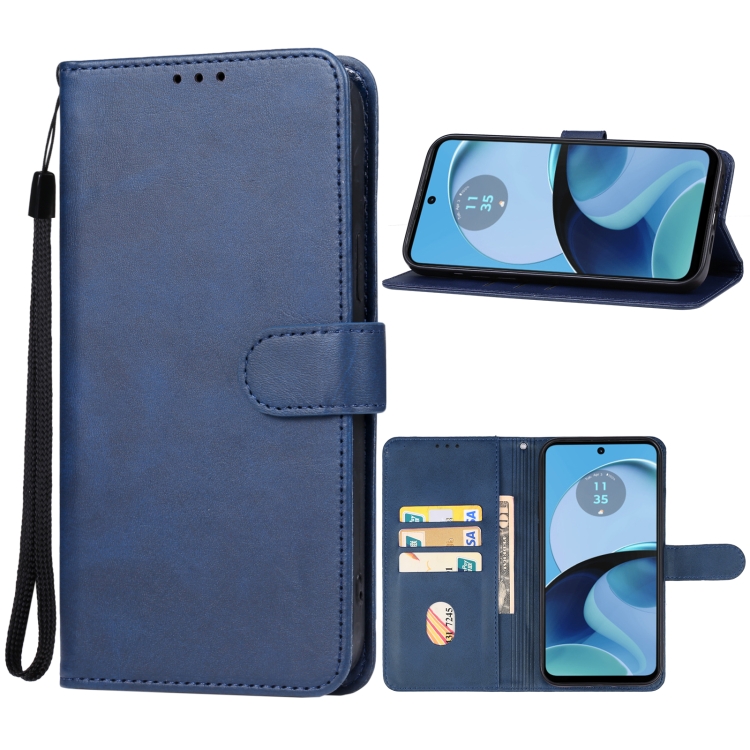 Knižkové puzdro pre Motorola Moto G14 - SOLID modré