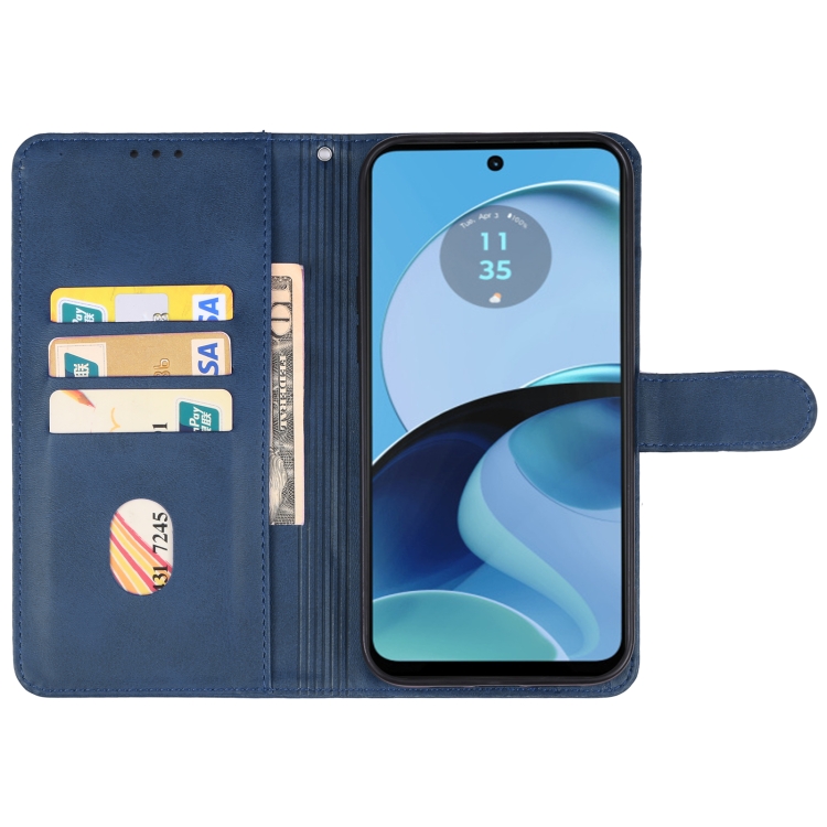 Knižkové puzdro pre Motorola Moto G14 - SOLID modré
