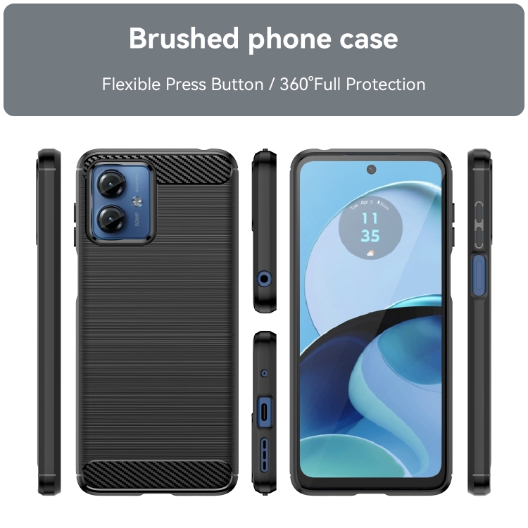 Silikónový kryt pre Motorola Moto G14 - CARBON čierny