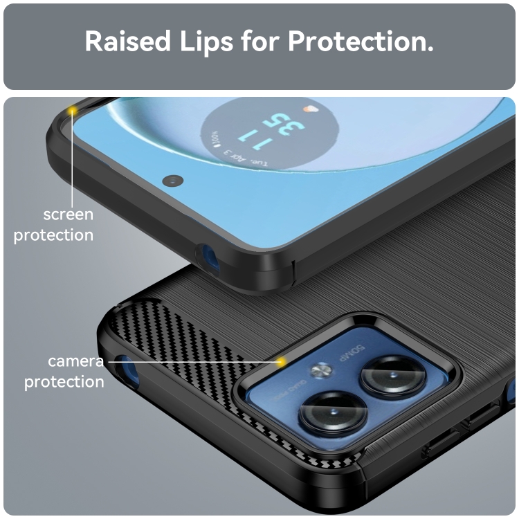 Silikónový kryt pre Motorola Moto G14 - CARBON čierny