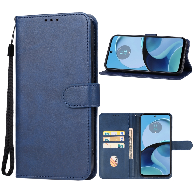 SKLO + PUZDRO 2v1 pre Moto G54 5G / G54 5G Power Edition - Knižkové SOLID modré