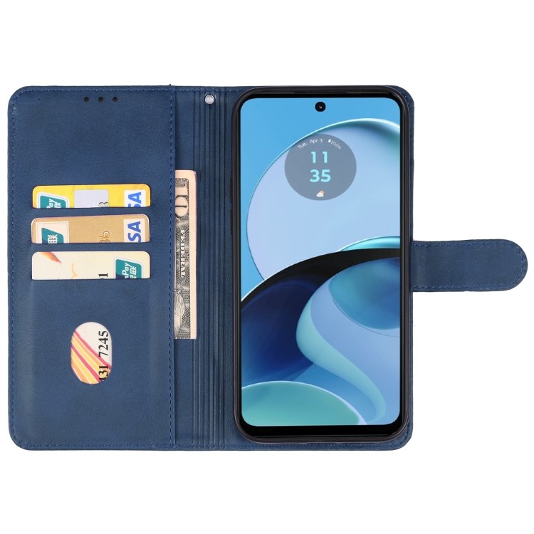 SKLO + PUZDRO 2v1 pre Moto G54 5G / G54 5G Power Edition - Knižkové SOLID modré