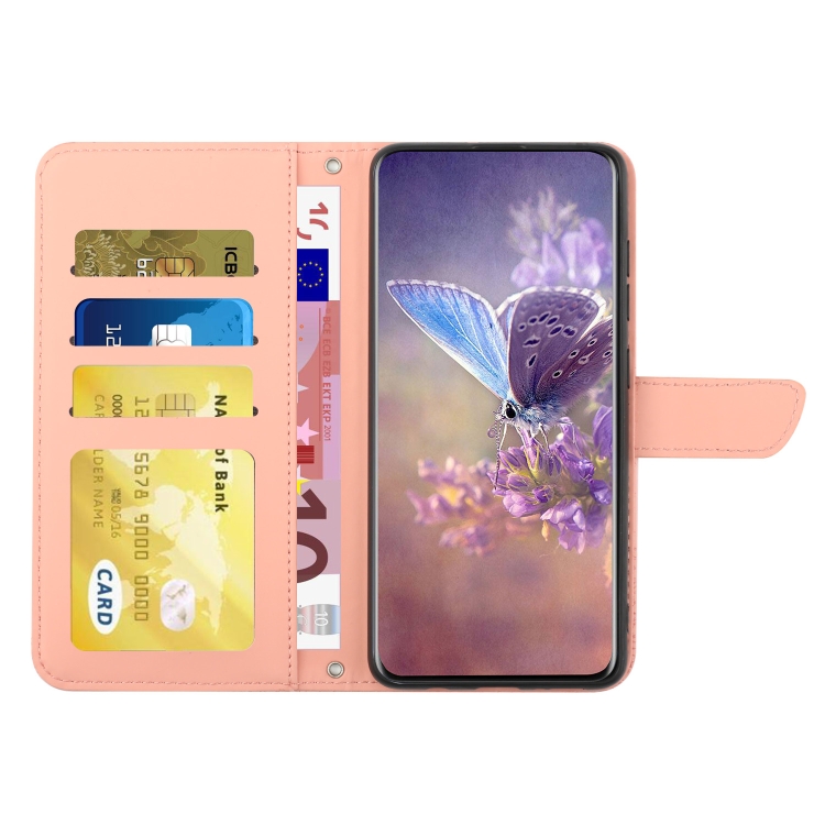 Knižkové puzdro pre Moto G54 5G / G54 5G Power Edition - Butterfly ružové