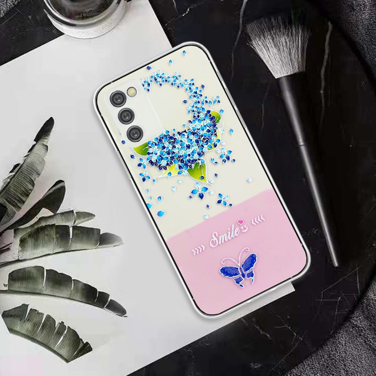 SKLO + PUZDRO 2v1 pre Samsung Galaxy A14 / A14 5G - Silikonové Butterfly 02
