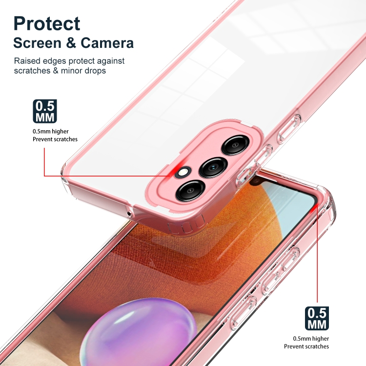 Tvrdený kryt pre Samsung Galaxy A14 4G / A14 5G - FRAME ružový