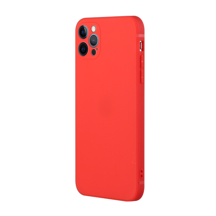SKLO + PUZDRO 2v1 pre iPhone 15 Pro - Silikónové červené
