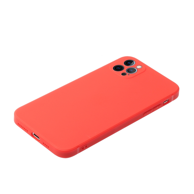SKLO + PUZDRO 2v1 pre iPhone 15 Pro - Silikónové červené